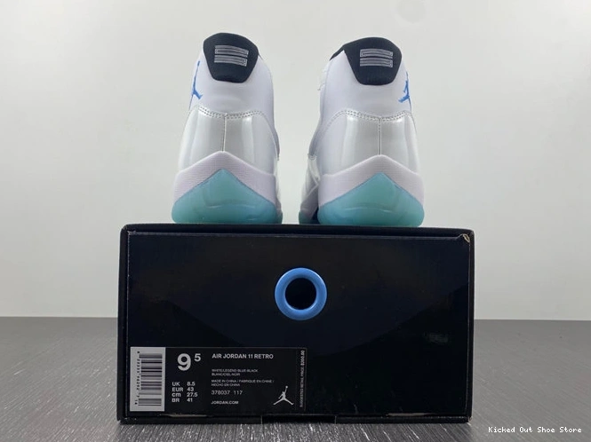 Kicked Out Shoe Store Legend Jordan Contemporary 378037- 11 Blue 4105 Retro 1013